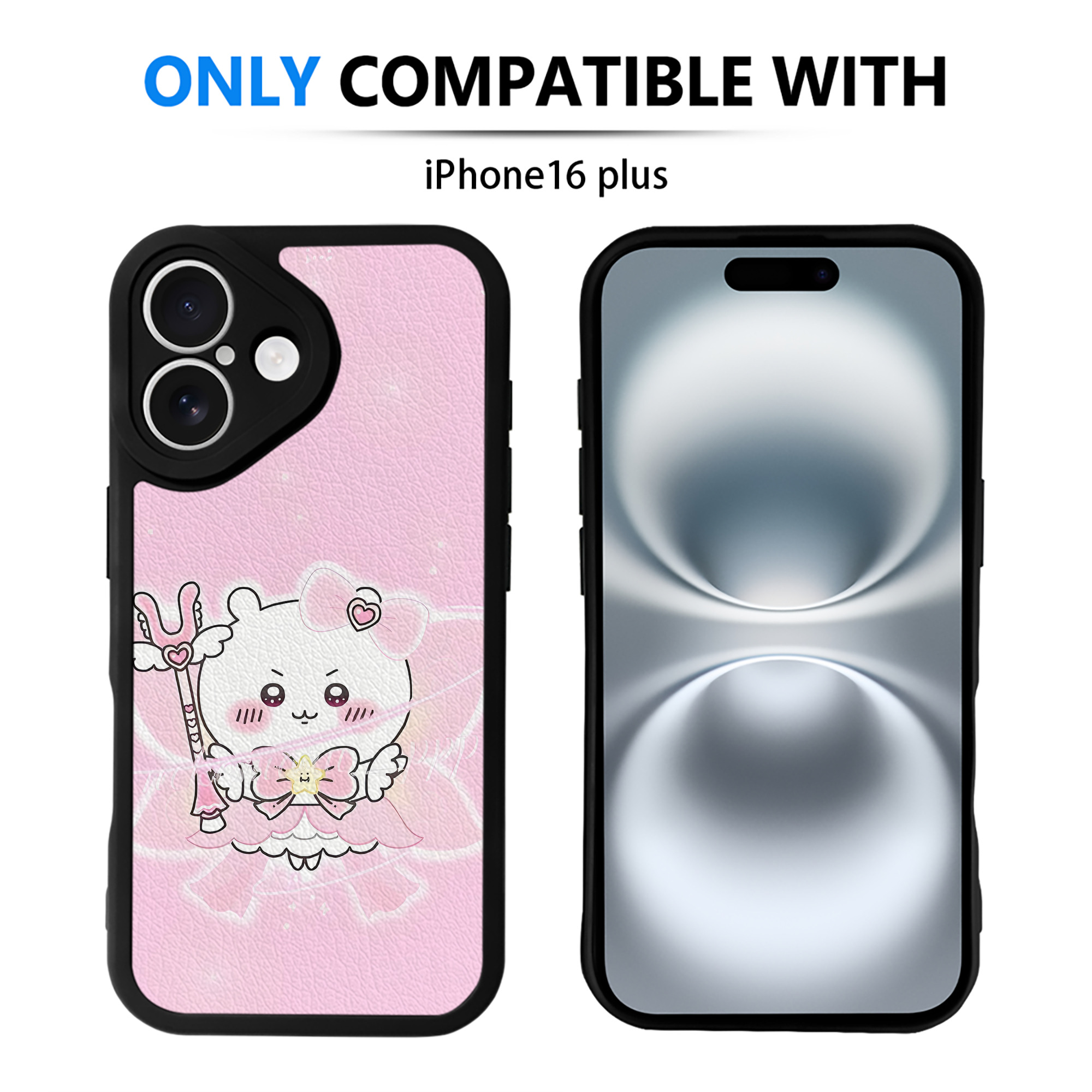 （画像用） ちいかわ Chii-kawa 【iPhone 16シリーズ対応】シリコンスマホケース（レザー調） 材質：シリコン